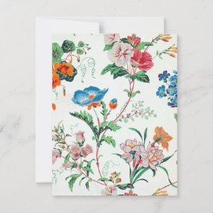 Frankreich 1830 Wildblumen Florale viktorianische  Mitteilungskarte