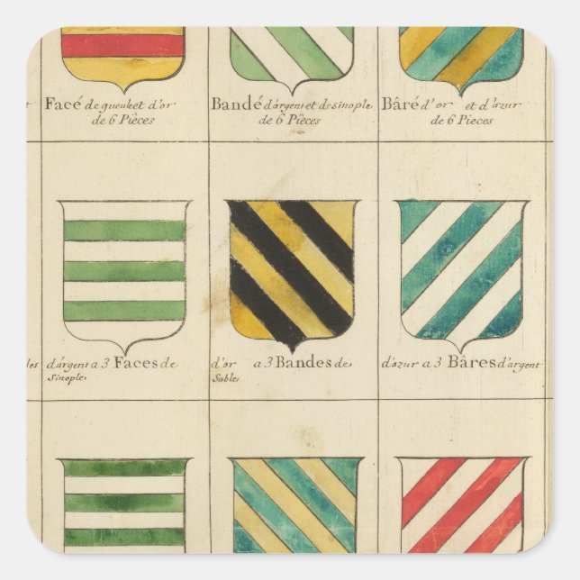 Frankreich 22 quadratischer aufkleber (Vorderseite)