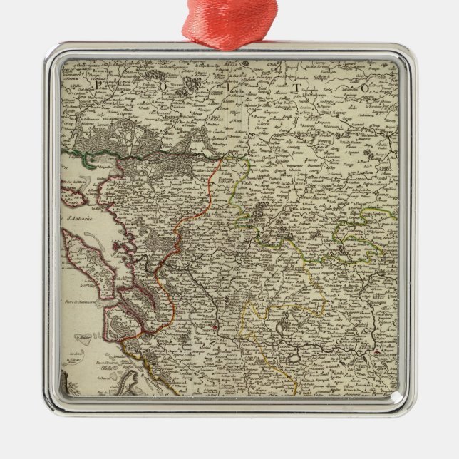 Frankreich 2 silbernes ornament (Vorne)