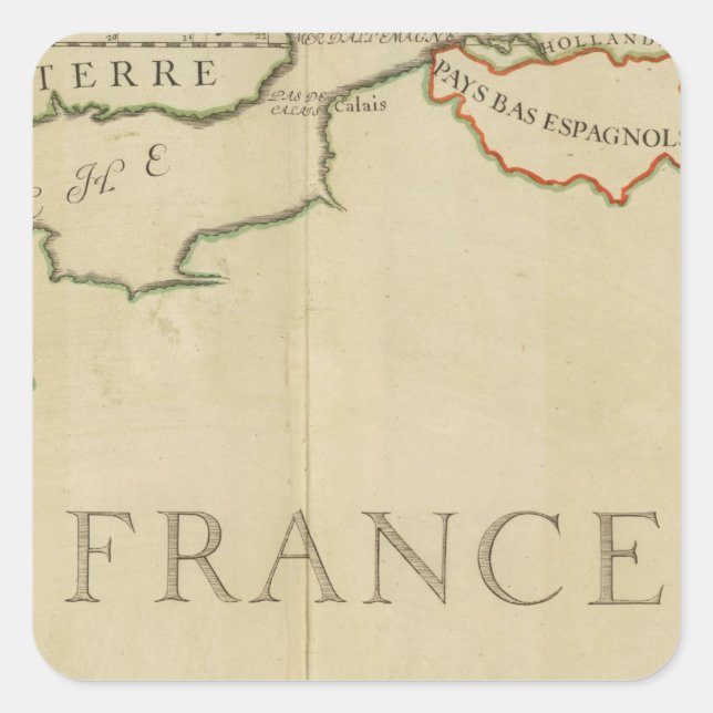 Frankreich 42 quadratischer aufkleber (Vorderseite)