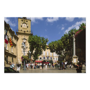 Frankreich, Aix en Provence, La Place de la Maire Fotodruck