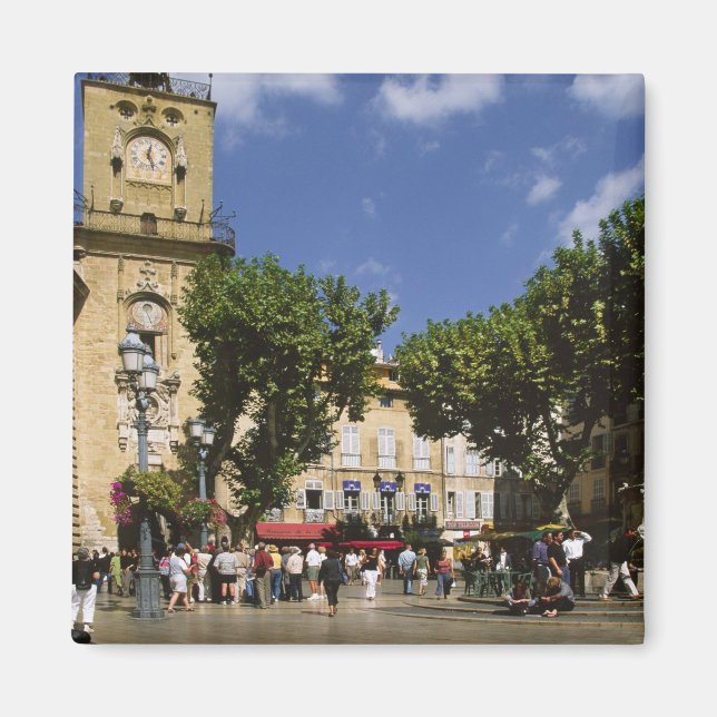 Frankreich, Aix en Provence, La Place de la Maire Magnet (Vorne)