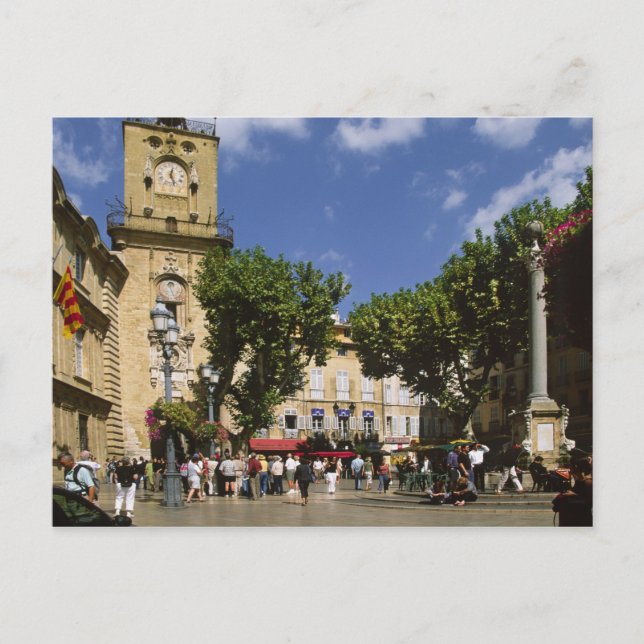 Frankreich, Aix en Provence, La Place de la Maire Postkarte (Vorderseite)