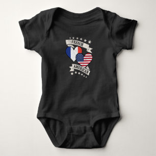 Frankreich - Amerika Baby Strampler