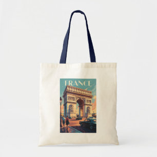 Frankreich Arc de Triomphe Reise Kunst Vintage Tragetasche