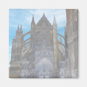 Frankreich Architektur Französische Kathedrale Magnet