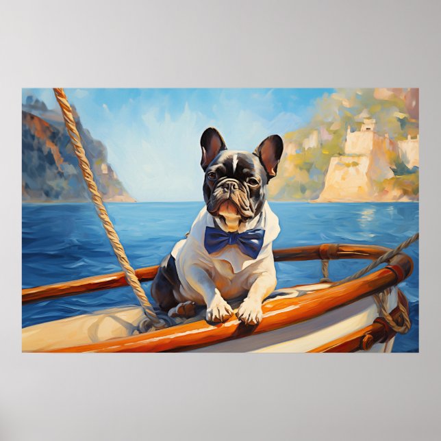 Frankreich auf dem Schiff Poster (Vorne)