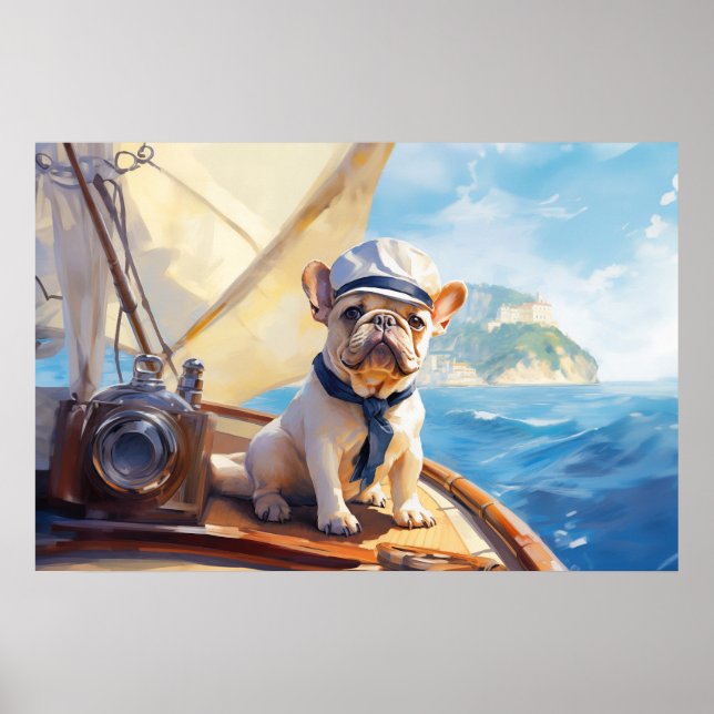 Frankreich auf dem Schiff Poster (Vorne)