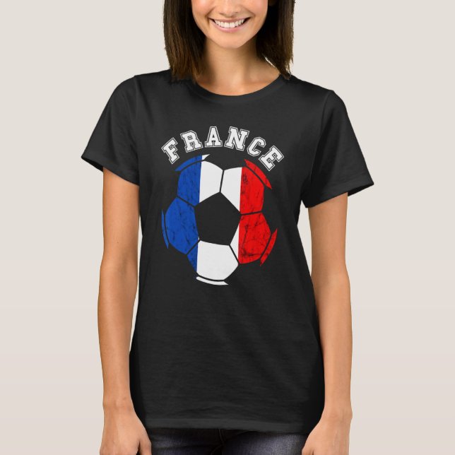 Frankreich Ball France Fußball-Team Französisch Fl T-Shirt (Vorderseite)