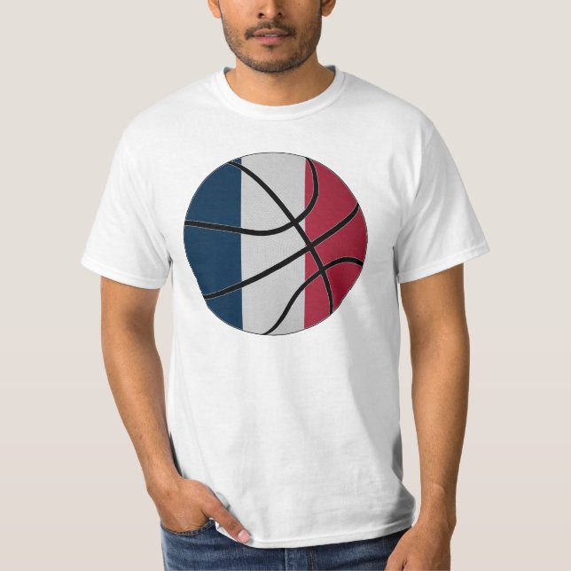 Frankreich-Basketball-T - Shirt (Vorderseite)