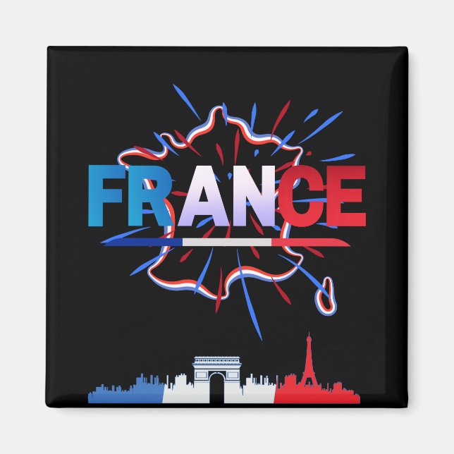 Frankreich Bastille Magnet (Vorne)