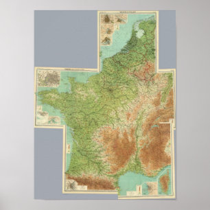 Frankreich, Belgien, Holland Poster