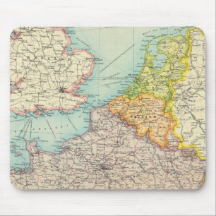 Frankreich, Belgien und Holland Mousepad