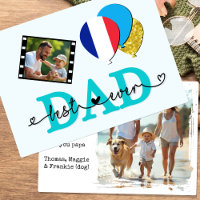 Frankreich Bester Vater je Foto-Karte, Flagge, Vat