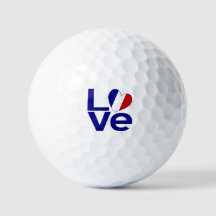 Frankreich Blau LOVE Herz Flagge