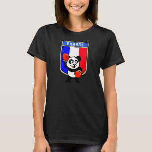 Frankreich Boxing Panda T-Shirt