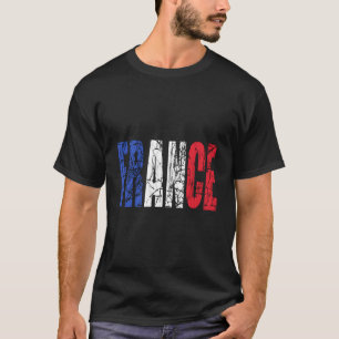 Frankreich Buchstaben - Französische Flagge beängs T-Shirt