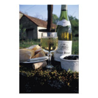Frankreich, Burgund, Chablis. lokaler Wein und