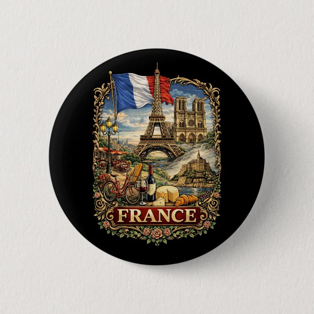 Frankreich Button (Vorderseite)