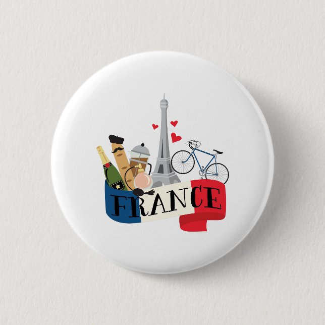 Frankreich Button (Vorderseite)