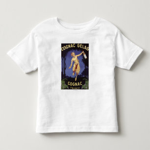 Frankreich Cognac Glas WerbeplakatFrankreich Kleinkind T-shirt