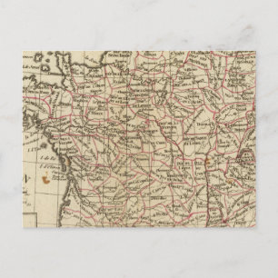 Frankreich, Departements Postkarte