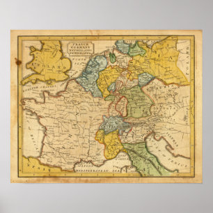 Frankreich, Deutschland, die Niederlande, die Poster