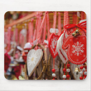 Frankreich, Elsass, Colmar. Weihnachtsmarkt Mousepad