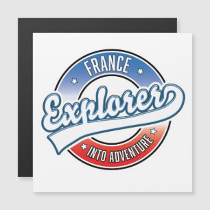 Frankreich Entdecker in Abenteuer Magnetkarte