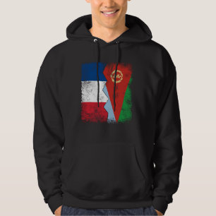 Frankreich Eritrea Flaggen Halberitreer Französisc Hoodie