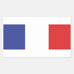 Frankreich erste französische Flagge: MFGA Rechteckiger Aufkleber