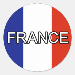 Frankreich-Euro-Aufkleber Runder Aufkleber
