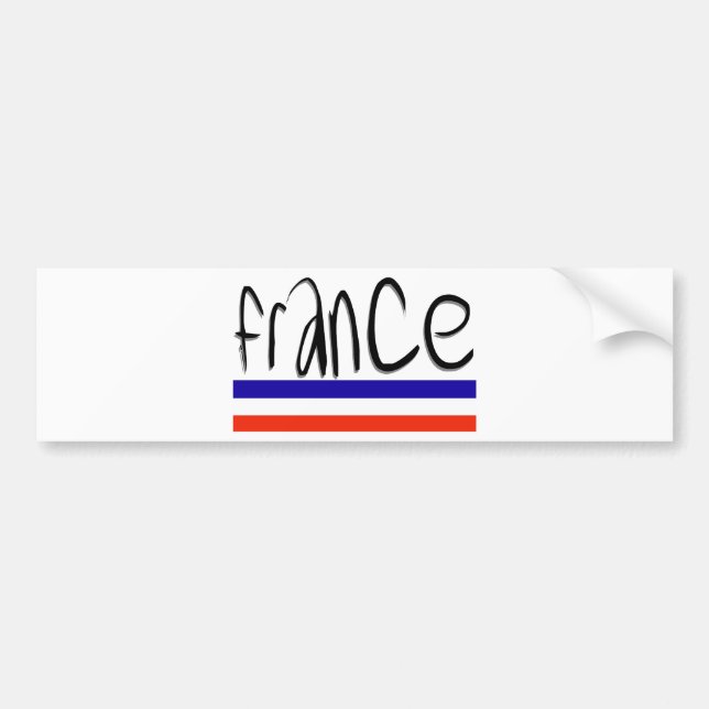 Frankreich-Farben! Autoaufkleber (Vorne)