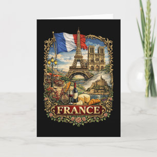 Frankreich Feiertagskarte