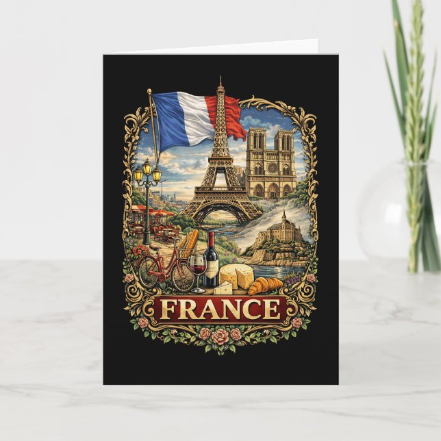 Frankreich Feiertagskarte (Vorderseite)