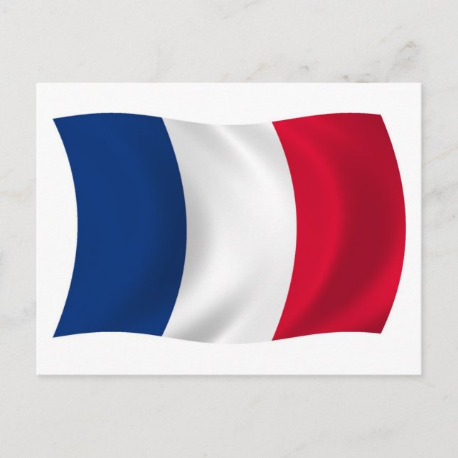 Frankreich Flag Postcard Postkarte (Vorderseite)