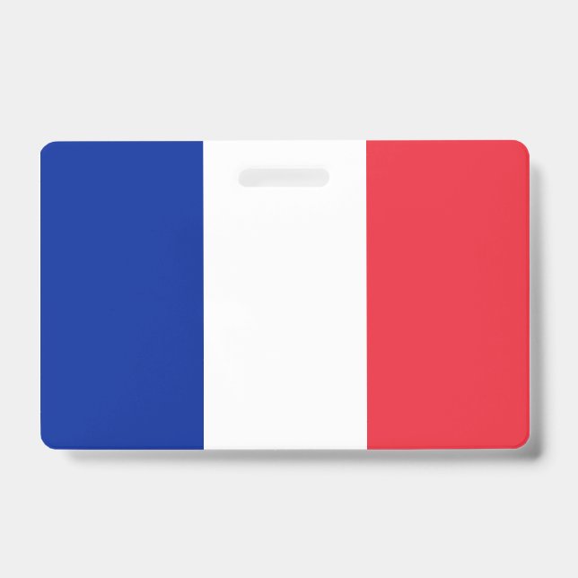 Frankreich-Flagge Ausweis (Vorderseite)