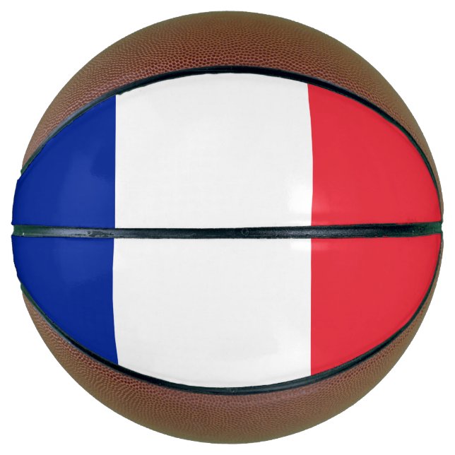 Frankreich-Flagge Basketball (Vorderseite)