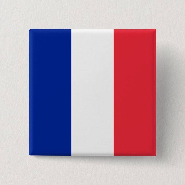 Frankreich-Flagge Button (Vorderseite)