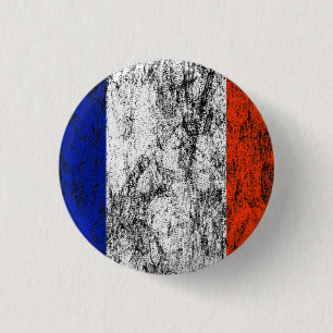 Frankreich-Flagge Button