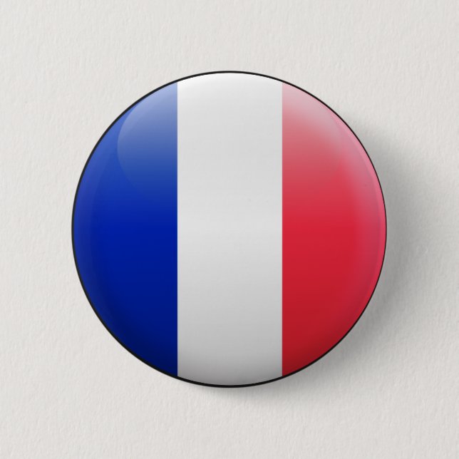 Frankreich-Flagge Button (Vorderseite)
