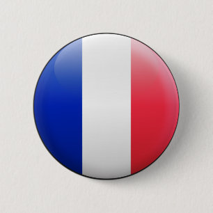 Frankreich-Flagge Button
