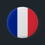 Frankreich-Flagge Button<br><div class="desc">Farben der Flagge von Frankreich ...  rot,  weiß und blau.</div>