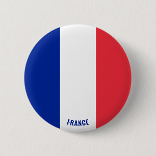 Frankreich Flagge Charming Patriotic Button