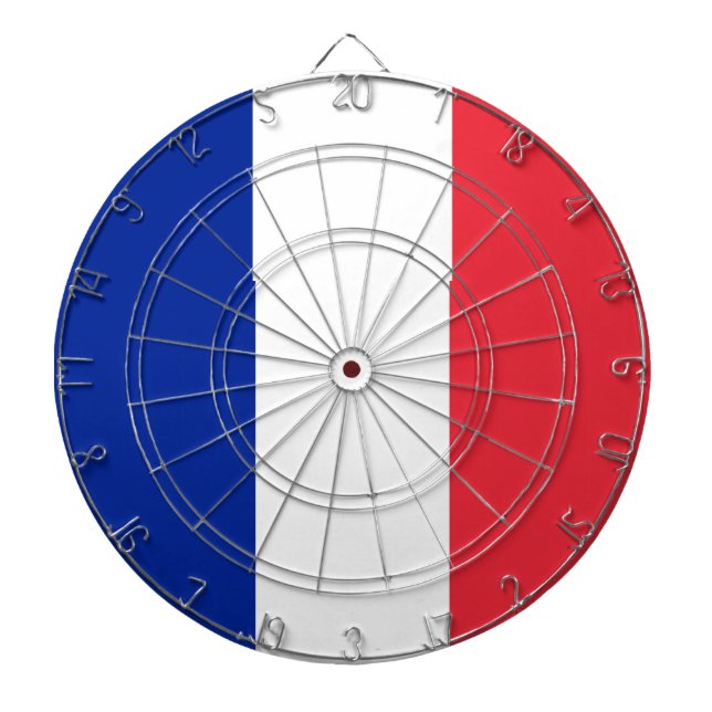 Frankreich-Flagge Dartscheibe (vorne)