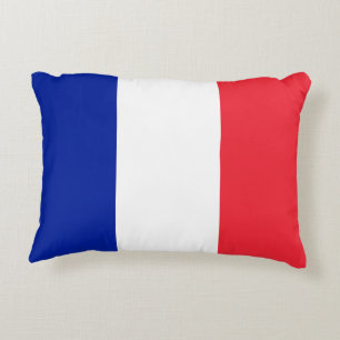 Frankreich-Flagge Dekokissen