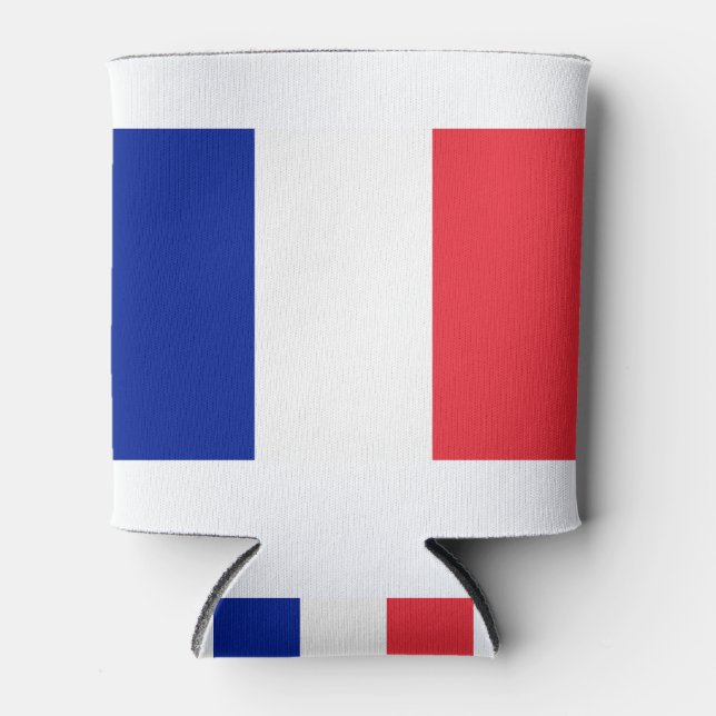 Frankreich-Flagge Dosenkühler (Vorderseite)