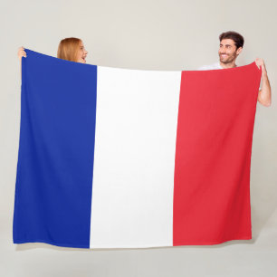 Frankreich-Flagge Fleecedecke
