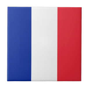 Frankreich-Flagge Fliese