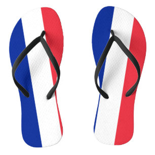 Frankreich Flagge Flip Flops